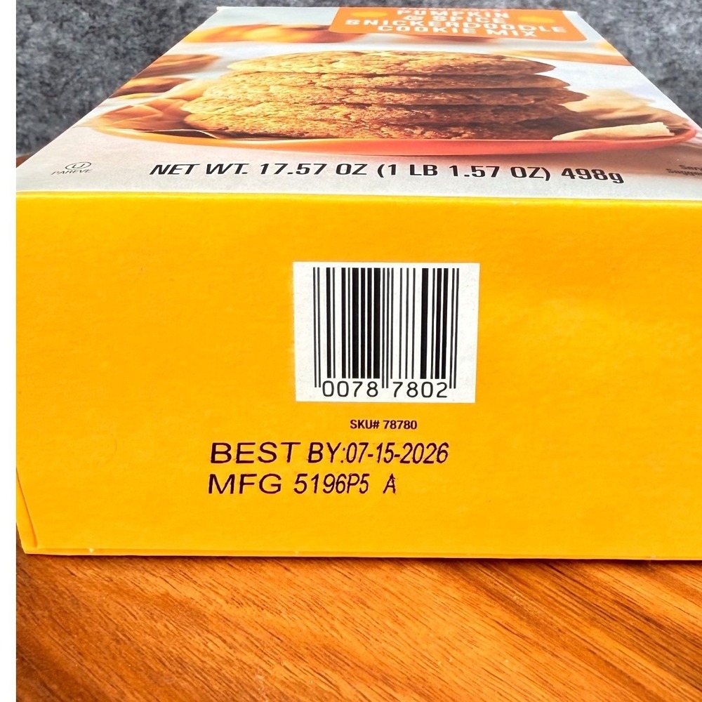 Trader Joe's Pumpkin & Spice Snickerdoodle Cookie Mix 17.57oz Seasonal Baking - Picture 5 of 7